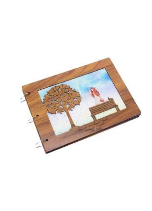 CLZ192 Albüm Ahşap Kapaklı Yatay Temalı