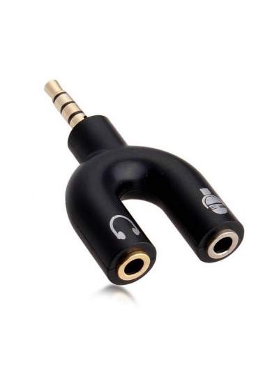 CLZ192 3.5 MM STEREO ERKEK KULAKLIK + HOPARLÖR DİŞİ ÇOKLAYICI JACK (4172)