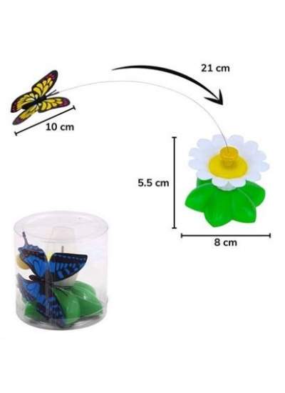 BUFFER® Hareketli Dönen Kelebek - Kedi Oyuncağı ( Pille Çalışır)