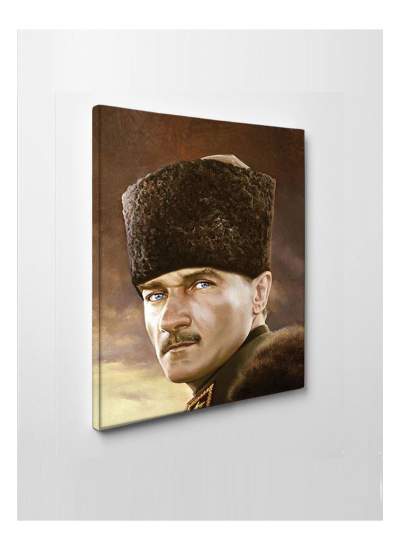 CLZ104 Mustafa Kemal Atatürk Kanvas Tablo  (70 x 50) cm