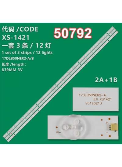 CLZ192 WKSET-5792 36706X2 36707X1 17DLB50NER2-A/B 3 ADET LED BAR (4172)