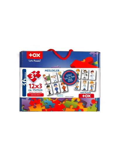 CLZ247  Meslekler 3+ Keçe Yapboz - 3 Yaş Puzzle