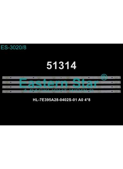 CLZ192 WKSET-6314 37051X4 HL-7E395A28-0402S-01 A0 4*8 4 ADET LED BAR (4172)