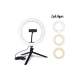 BUFFER® 10inç 26cm Youtube Instagram Tiktok Selfie  Stüdyo Video Fotoğraf Ring Light  Tripod Led Hal