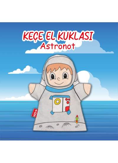 CLZ247  Astronot Meslekler Keçe El Kukla