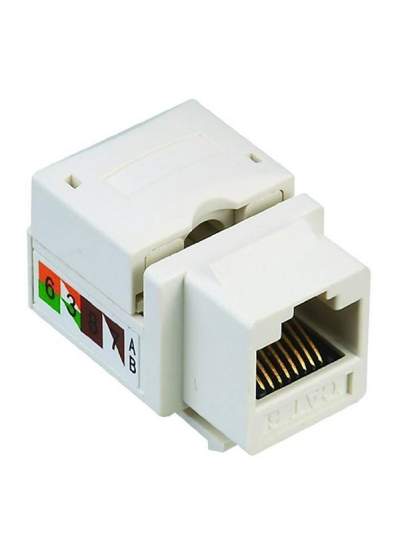 CLZ192 RJ 45 ŞASE 8P8C UTP CAT6  90 DERECE KEYSTONE JACK (4172)