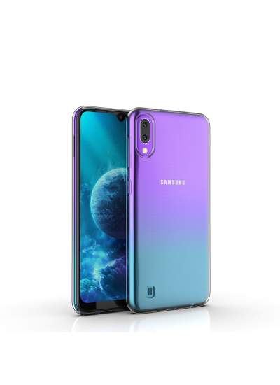 CLZ942 Samsung Galaxy M10 Kılıf Lüx  Silikon - Ürün Rengi : Şeffaf