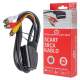 CLZ192 SCART 3 RCA KABLO 1.2 METRE 7 MM SİYAH * SCART TOS KABLO KUTULU (4172)