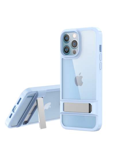 CLZ942 İphone 12 Pro Kılıf Rolet Stand Kapak - Ürün Rengi : Sierra Blue