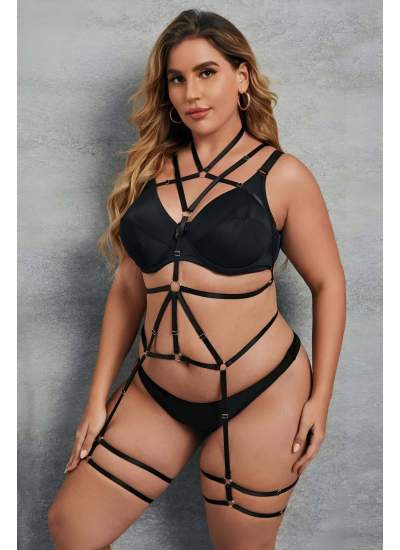 CLZ41 Vücudu Saran Lastik Body Harness - Ürün Rengi:Kırmızı