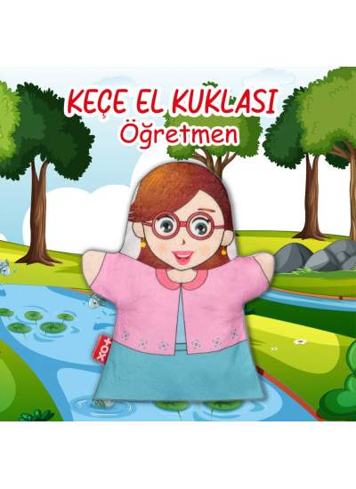 CLZ247  Öğretmen Meslekler Keçe El Kukla