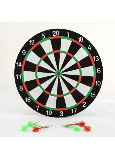 CLZ192 Çift Taraflı 40 Cm Dart Tahtası Ve 6 Adet Ok 6aly718