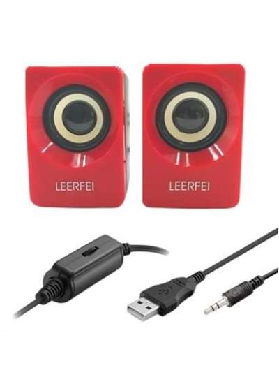 BUFFER® N62 1+1 Multimedia USB ve Jacklı Mini Hoparlör Yüksek Stereo Ses Sistemi