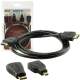 CLZ192 HDMI KABLO 1.5 METRE 3LÜ SET  (MICRO HDMI HDMI*MİNİ HDMI HDMI) (4172)