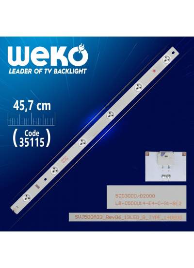 CLZ192 SVJ500A33_REV06_13LED_R_TYPE - LB-C500U14-E4-C-G1-SE2 - 45.7 CM 6 LEDLİ - (WK-855) (4172)