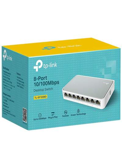 CLZ192 TP-LINK TL-SF1008D 8 PORT 10/100 SWITCH (4172)