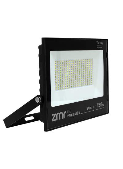 CLZ192 150 WATT - 220 VOLT 6500K IP66 150* IŞIK AÇISI SİYAH SLİM KASA BEYAZ LED PROJEKTÖR (4172)