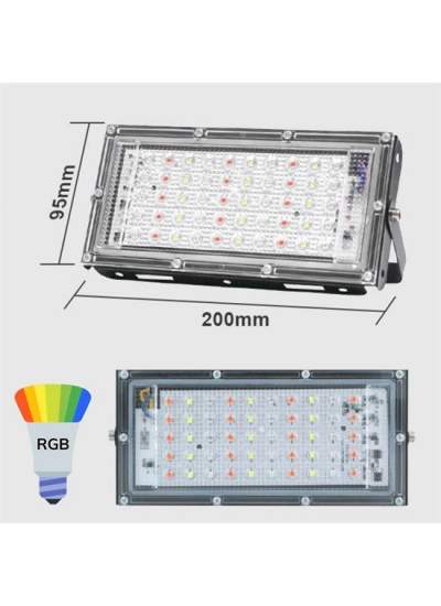 CLZ192 Kumandalı Led Işık Dış Cephe Aydınlatması Çok Renkli RGB Led Panel Işık PartiLed Aydınlatma (4172)