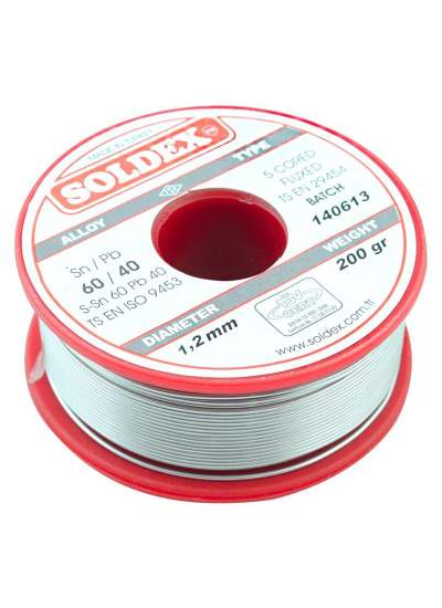 CLZ192 200 GR LEHİM KALIN 1,2MM SOLDEX  SN60 PB40 (4172)