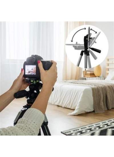 BUFFER® 360 Derece Ayarlanabilir Katlanabilir Profesyonel Çekime Uygun 65 cm Ayaklı Tripod