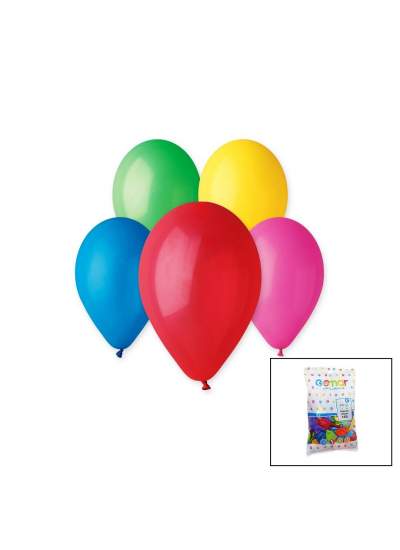 CLZ192 RENKLİ KLASİK BALON 10 İNÇ - 26CM - 100PCS (4172)