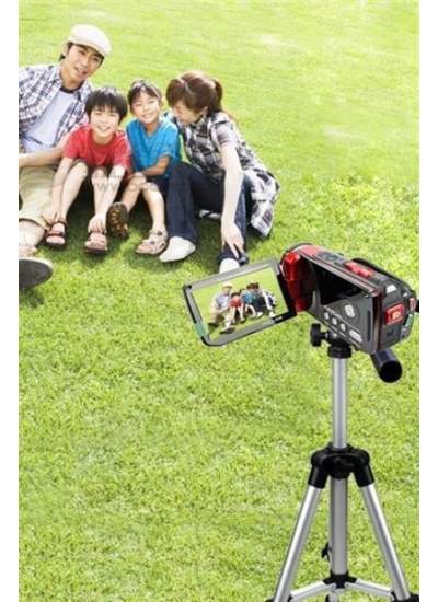 BUFFER® 360 Derece Ayarlanabilir Katlanabilir Profesyonel Çekime Uygun 65 cm Ayaklı Tripod