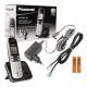 CLZ192 PANASONIC KX-TG6811 DECT SİYAH TELSİZ TELEFON (4172)