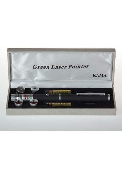 CLZ192 Yeşil Lazer Pointer 3000 mW 15 Km Etkili (5 Başlıklı) (4172)