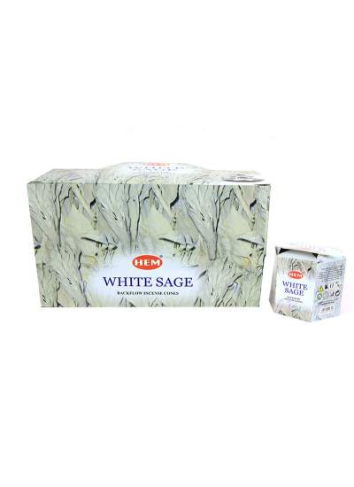 CLZ192 White Sage Back Flow Cones