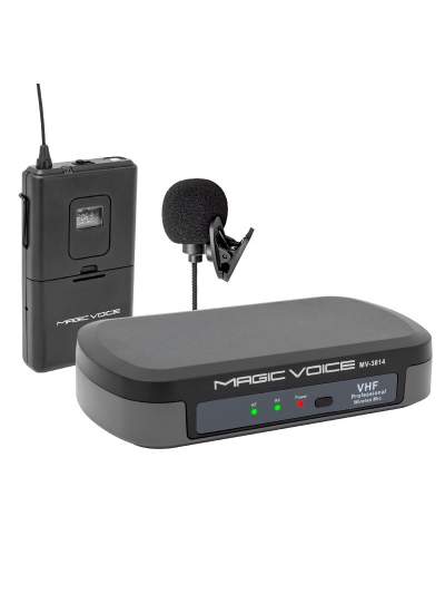 CLZ192 MAGICVOICE MV-3812 VHF YAKA TİPİ TELSİZ MİKROFON (4172)