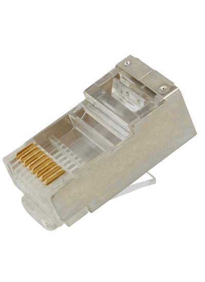 CLZ192 METAL RJ45 CAT5 METAL UÇ 8P/8C SHIELD 100 LÜ PAKET FİYAT (4172)