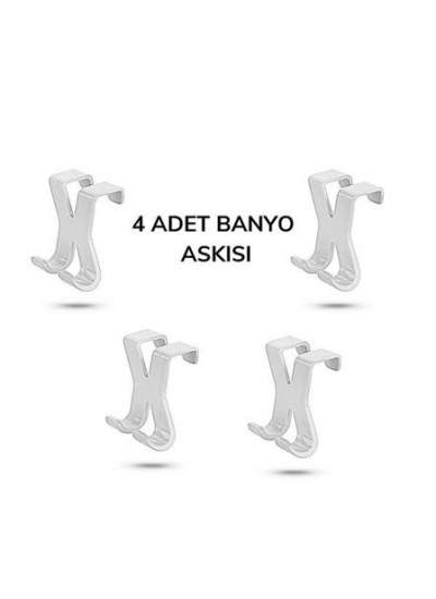 BUFFER® Hang it Pratik Kolay Taşımabilir Havlupan 2 Kancalı Banyo Askısı