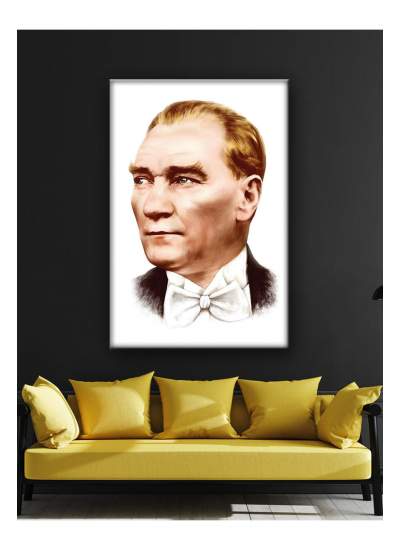 CLZ104 Atatürk Şık Hediyelik Kanvas Tablo  (70 x 50) cm