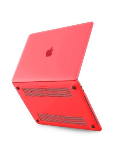 CLZ942 Macbook Pro 13 2021 Macbook Buzlu Kapak - Ürün Rengi : Pembe