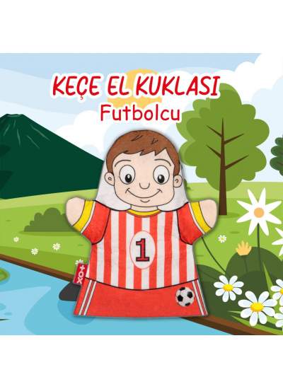 CLZ247  Futbolcu Meslekler Keçe El Kukla