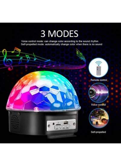 CLZ192 Bluetooth Sd Aux Usb Led Disko Lamba Topu Speaker (4172)