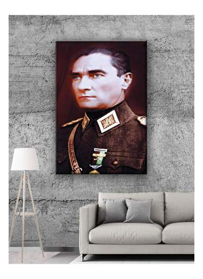 CLZ104 Atatürk Kanvas Tabloları  (50 x 35) cm