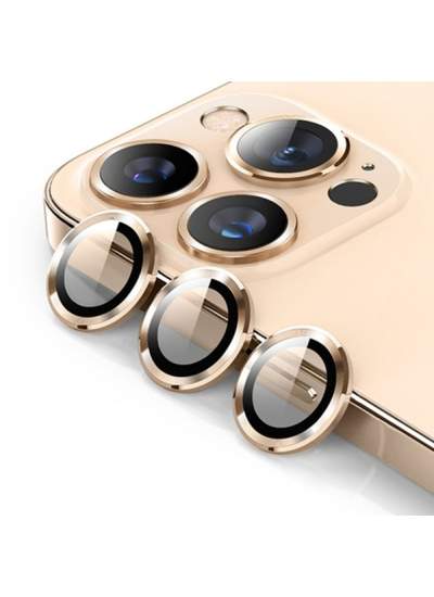 CLZ942 Urr İphone 14 Pro 3d Pvd Dioxide Kamera Lens Koruyucu - Ürün Rengi : Gold