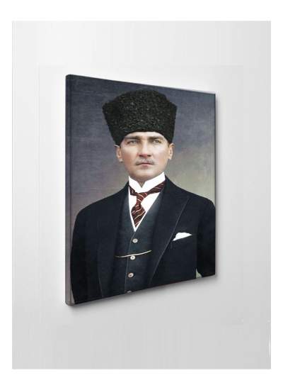 CLZ104 Led Işıklı Atatürk (Ofis, İşyeri,Salon)  (70 x 50) cm