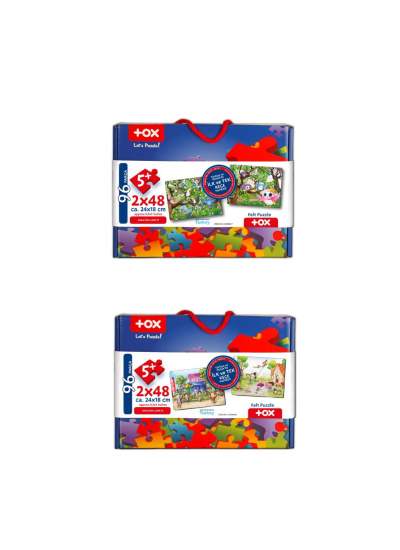 CLZ247 4 Set - 96 Parça  Baykuş ve Oyun Parkı 5+ Keçe Yapboz - 5 Yaş Puzzle