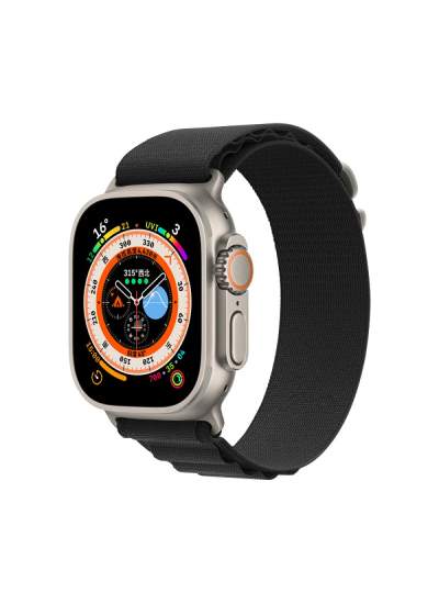 CLZ942 Apple Watch 45mm Mountain Kordon - Ürün Rengi : Siyah