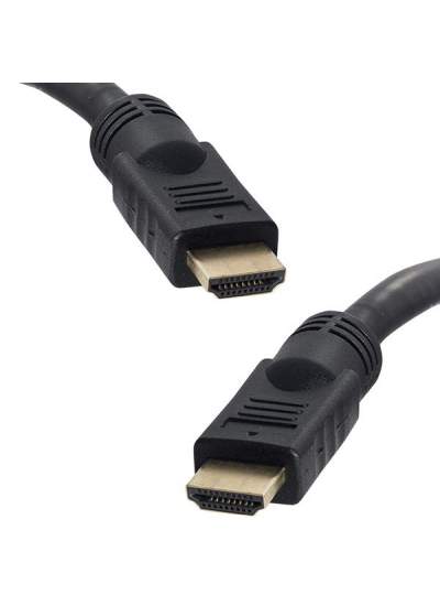 CLZ192 PLASTİK DÜZ SİYAH 30 METRE GOLD HDMI KABLO POŞETLİ (4172)