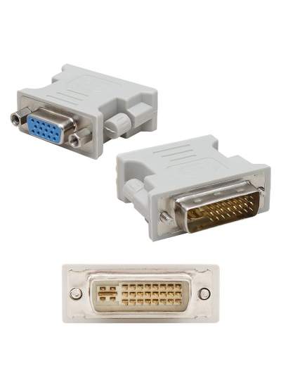 CLZ192 DVI TO VGA DÖNÜŞTÜRÜCÜ (DVI ERKEK VGA DİŞİ) DVI 24+5 PİN (4172)