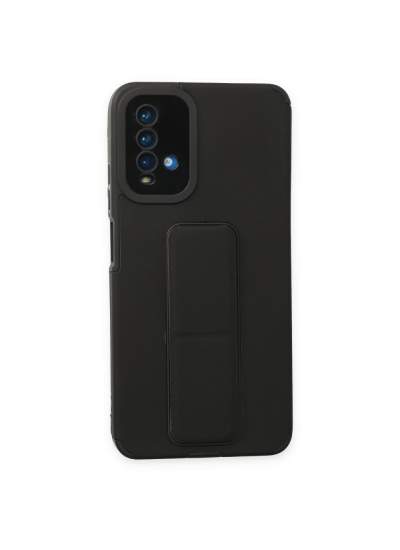 CLZ942 Xiaomi Redmi 9t Kılıf Mega Standlı Silikon - Ürün Rengi : Siyah