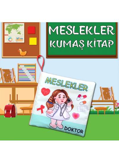 CLZ247  Meslekler Sessiz Kumaş Kitap