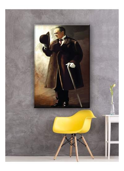 CLZ104 Atatürk (ev,ofis tabloları)  (70 x 50) cm