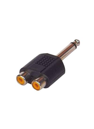 CLZ192 6.3 MM MONO ERKEK / 2 RCA DİŞİ ÇEVİRİCİ JACK (4172)