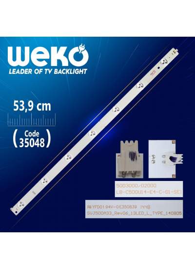 CLZ192 SVJ500A33_REV06_13LED_L_TYPE_140805 - 50D3000/D2000 - 53.9 CM 7 LEDLİ - (WK-823) (4172)