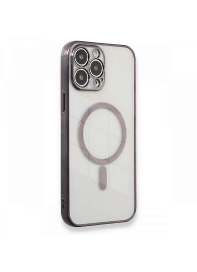 CLZ942 İphone 13 Pro Max Kılıf Magneticsafe Lazer Silikon - Ürün Rengi : Mor