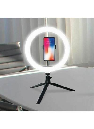 BUFFER® 8inç 20cm Youtube Instagram Tiktok Selfie  Stüdyo Video Fotoğraf Ring Light  Tripod Led Halk